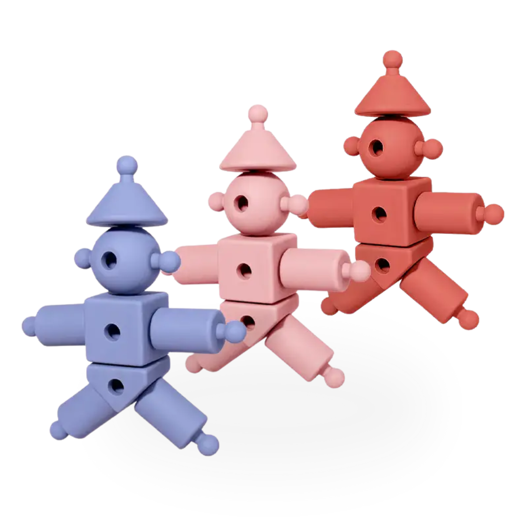 SMARTBBY Siliconen Montessori Bouwvriendjes