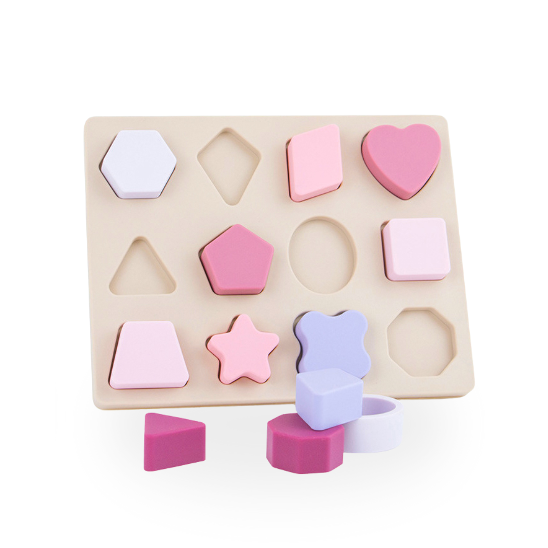 SMARTBBY Montessori Zachte Siliconen Vormenpuzzel