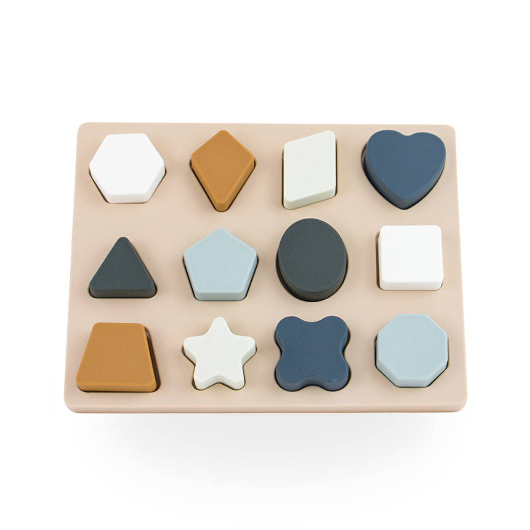 SMARTBBY Montessori Zachte Siliconen Vormenpuzzel