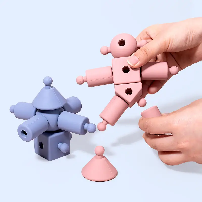 SMARTBBY Siliconen Montessori Bouwvriendjes