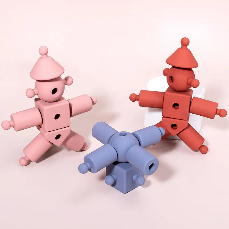 SMARTBBY Siliconen Montessori Bouwvriendjes