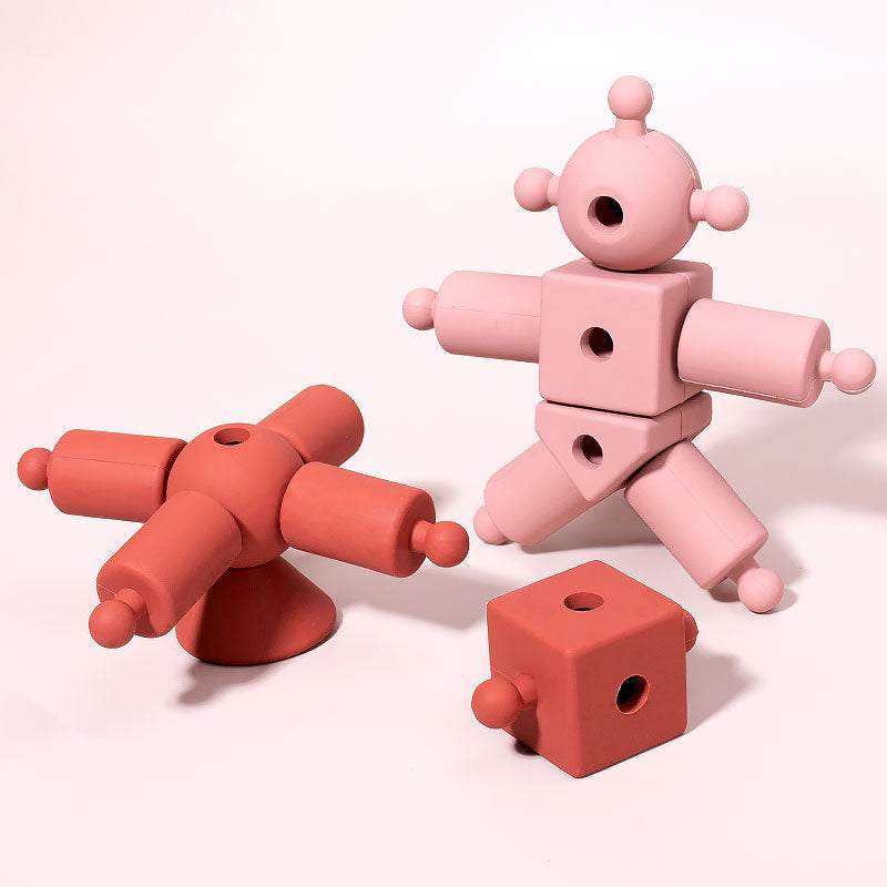 SMARTBBY Siliconen Montessori Bouwvriendjes