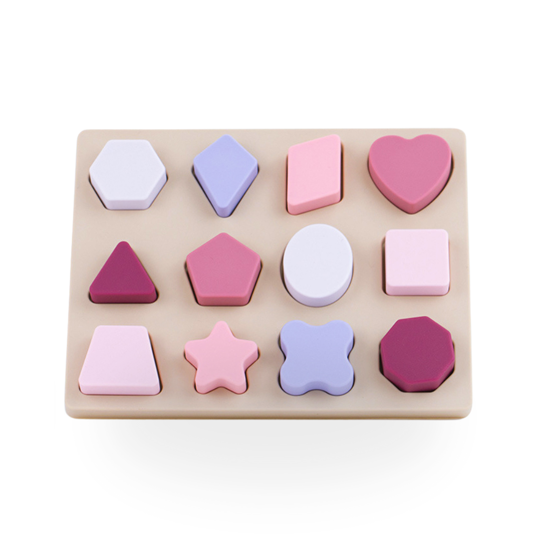 SMARTBBY Montessori Zachte Siliconen Vormenpuzzel